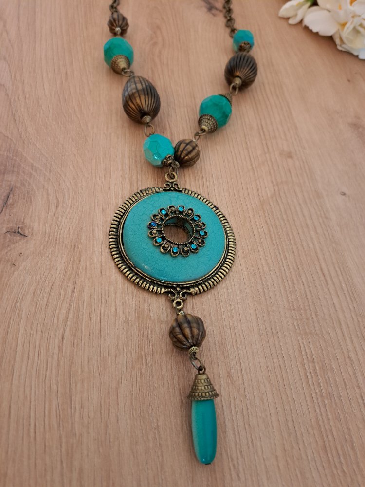  Ethno Kette - Perlen Ornament Festival