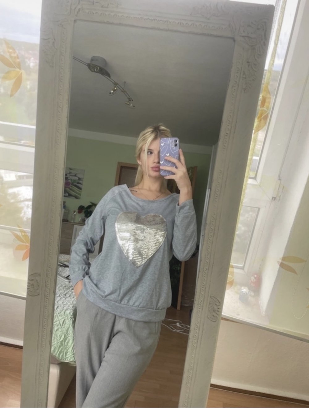 langarmshirt mit Herz