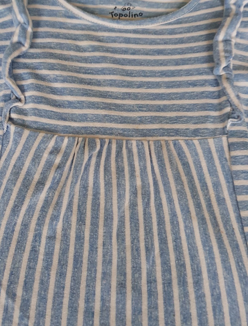 Langarmshirt Gr.104 Gr.104 #hellblau #Tuniker # gestreift