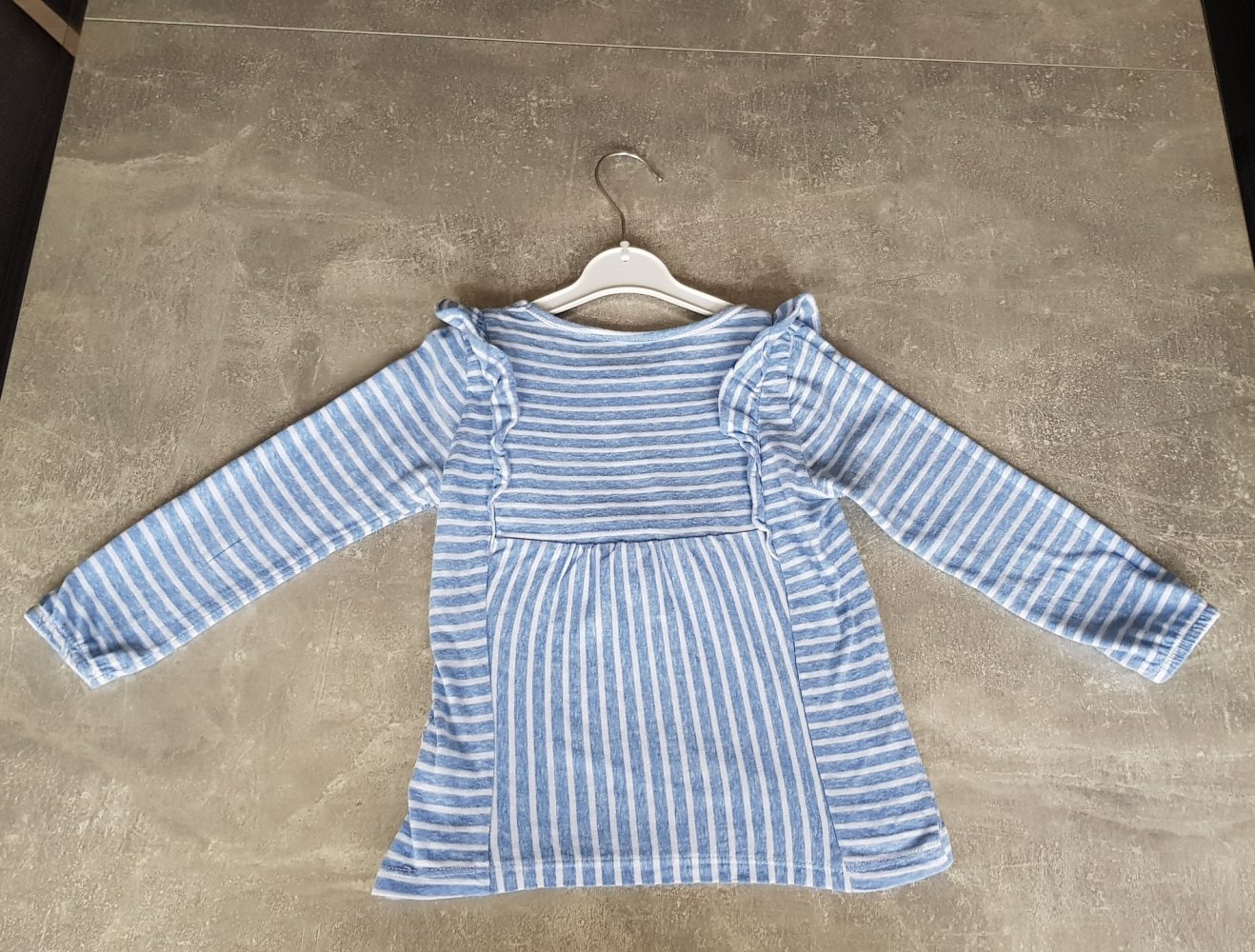 Langarmshirt Gr.104 Gr.104 #hellblau #Tuniker # gestreift