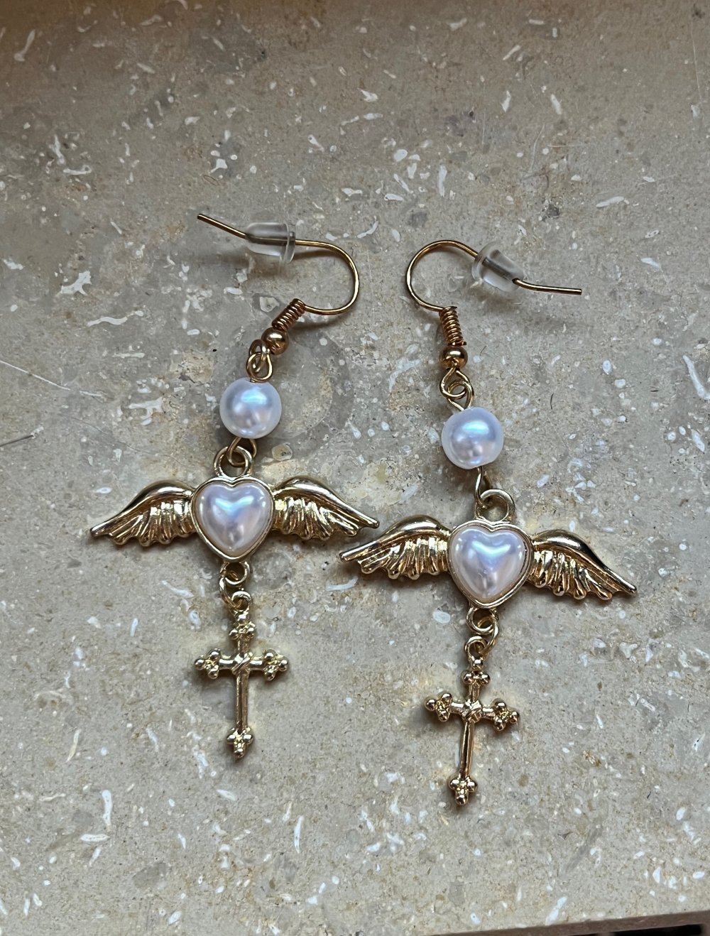 Goldene y2k Ohrringe