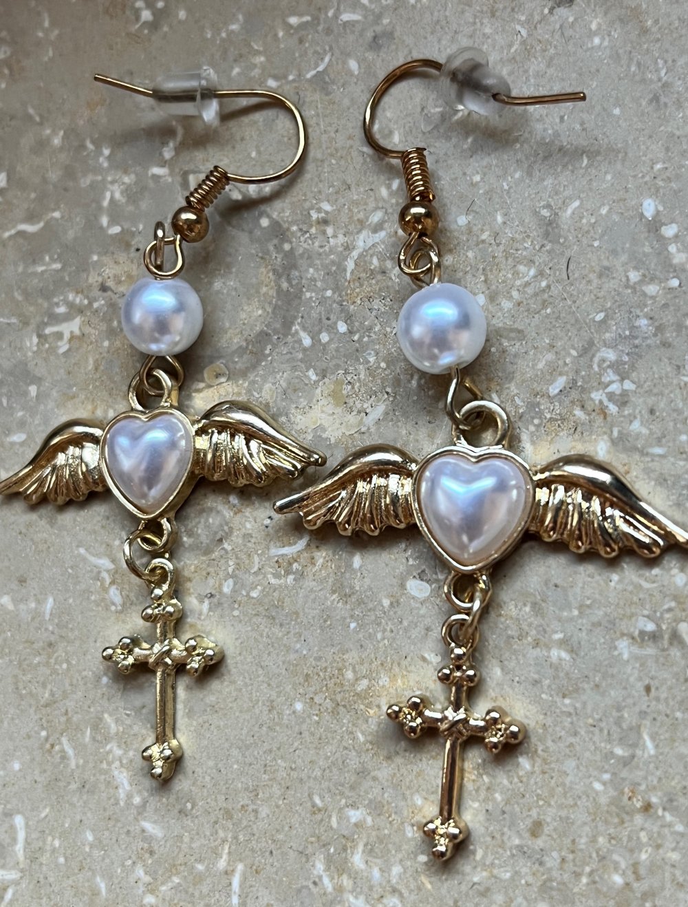 Goldene y2k Ohrringe