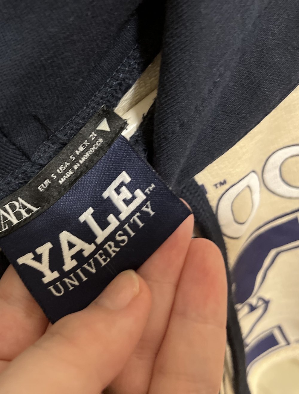 Hoodie cropped ZaraxYALE University