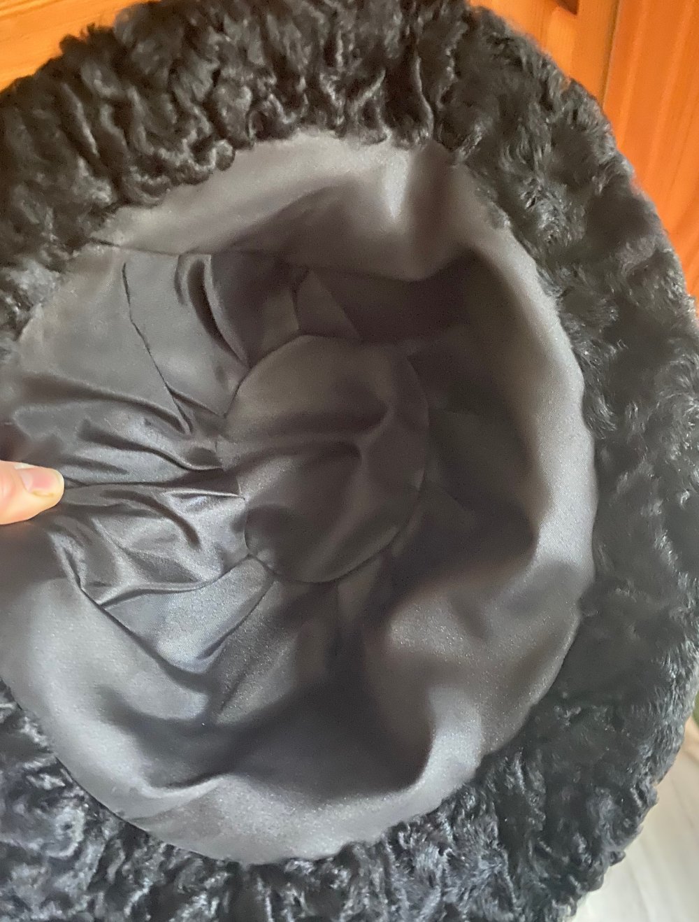 Persianer Hut schwarz Vintage