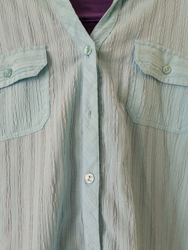 hellblaue Bluse Gr.52/54