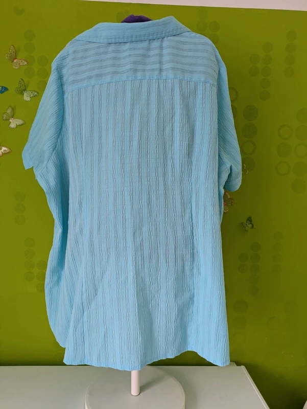 hellblaue Bluse Gr.52/54