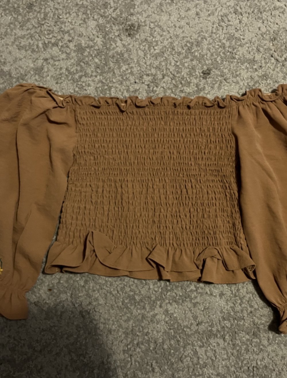 Schulterfreies Blumen top