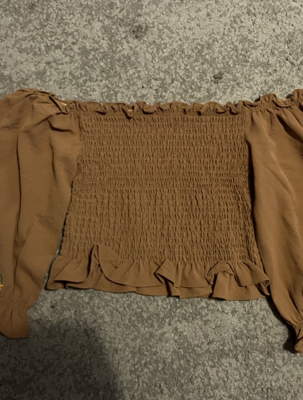 Schulterfreies Blumen top