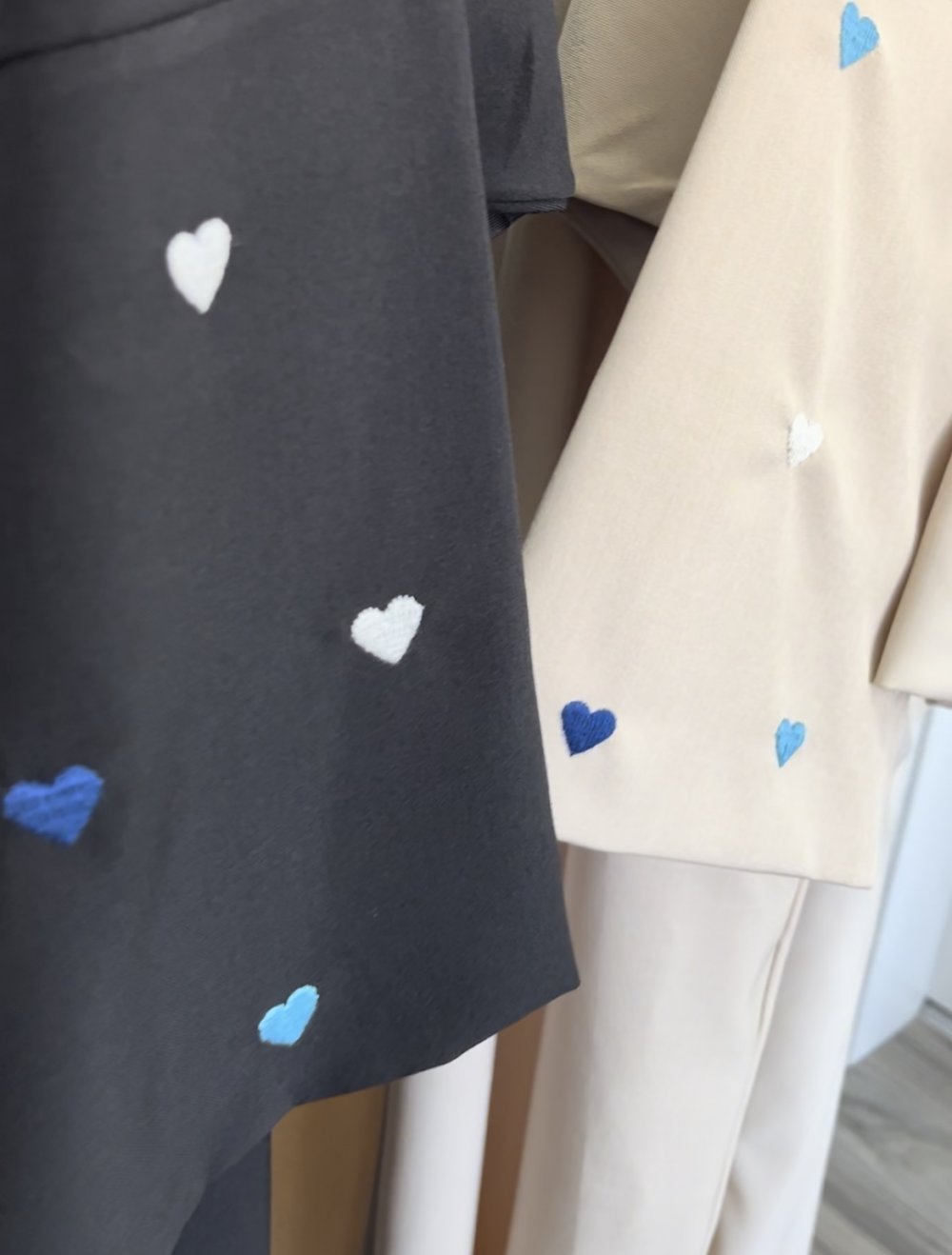 Schöne herzchen Kimono mit Schal