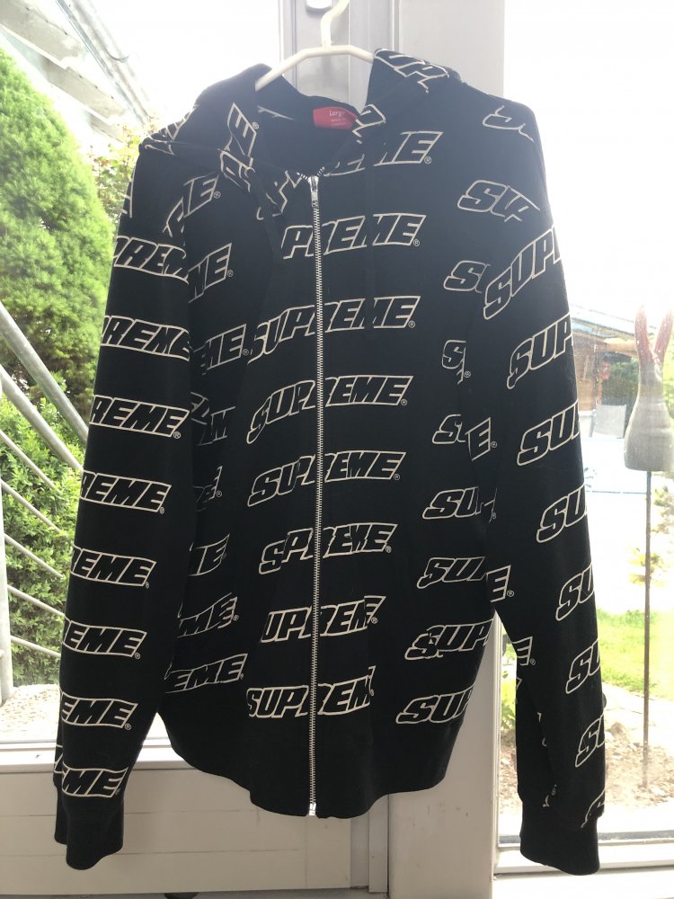 Supreme Repeat Zip Up Hoodie