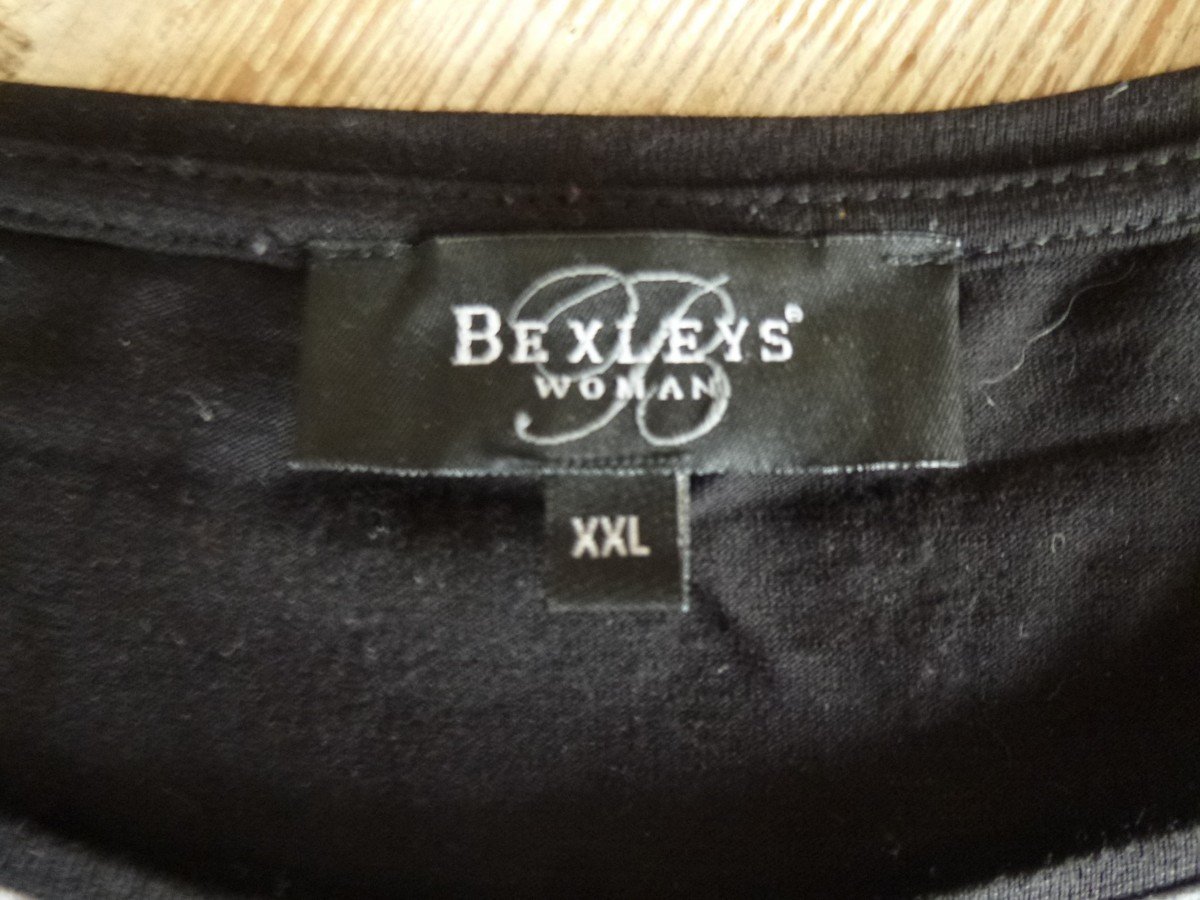  Bexley´s Woman Adler Shirt 3/4-Arm schwarz Gr. XXL Blumen & Spitze 95% Viskose