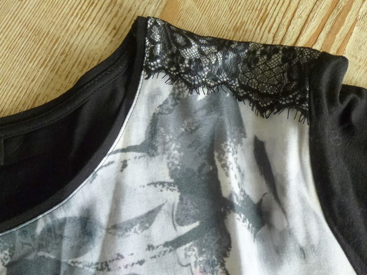  Bexley´s Woman Adler Shirt 3/4-Arm schwarz Gr. XXL Blumen & Spitze 95% Viskose