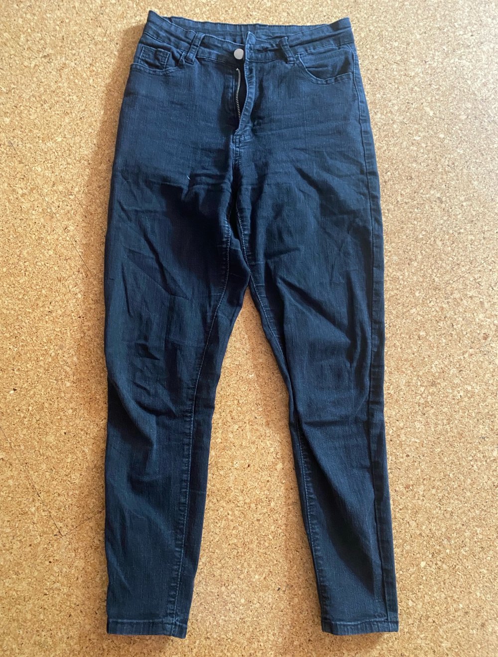 schwarze High Waist Jeans