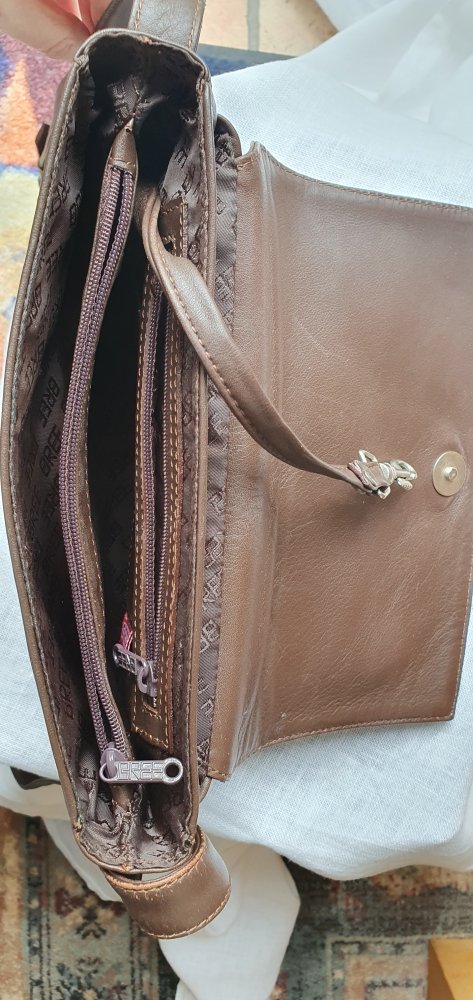 braune Schultertasche, Marke: Bree