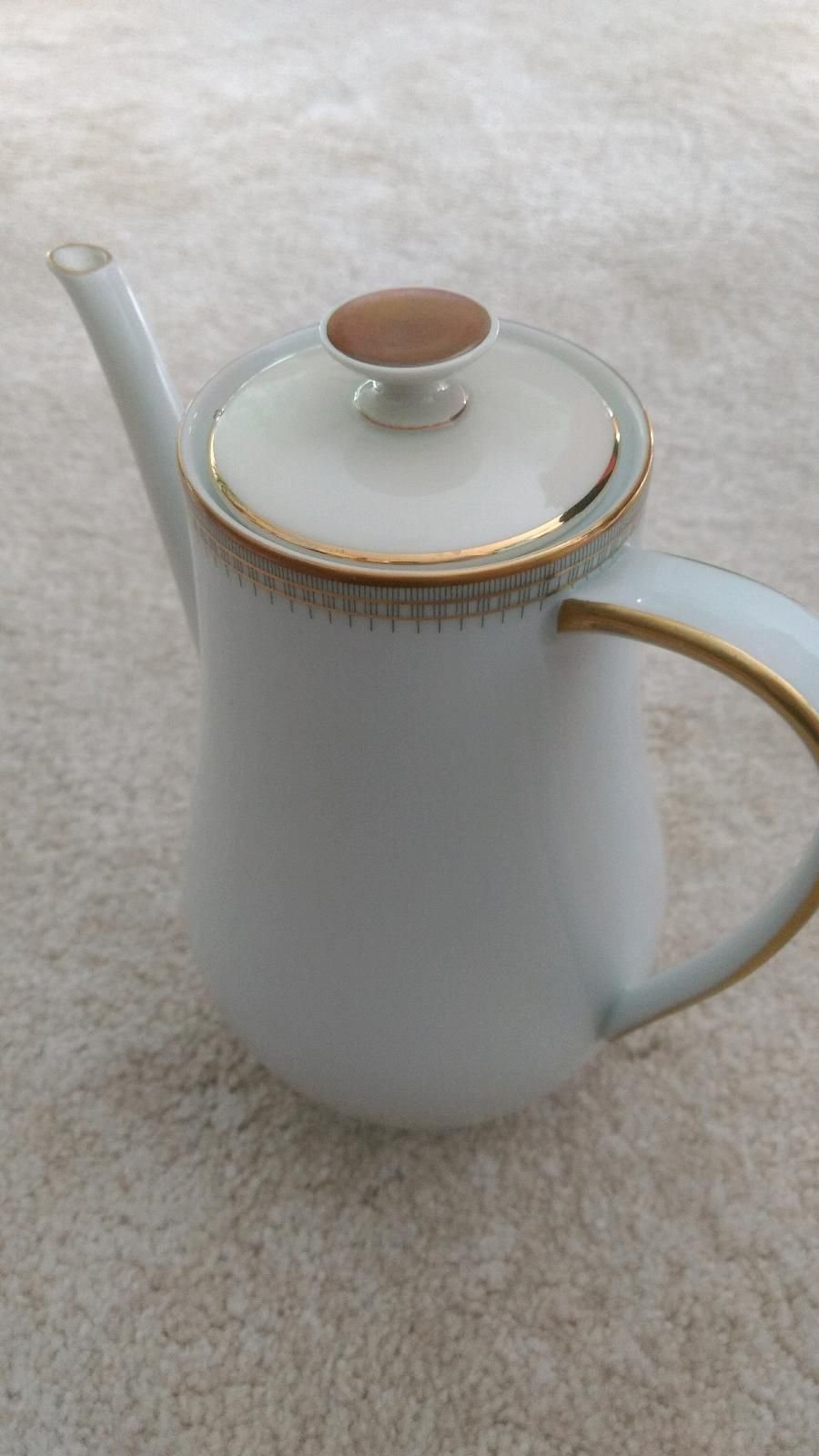  Hutschenreuther Favorit 9244 Selb Teekanne Kanne Kaffeekanne Antik Geschirr 