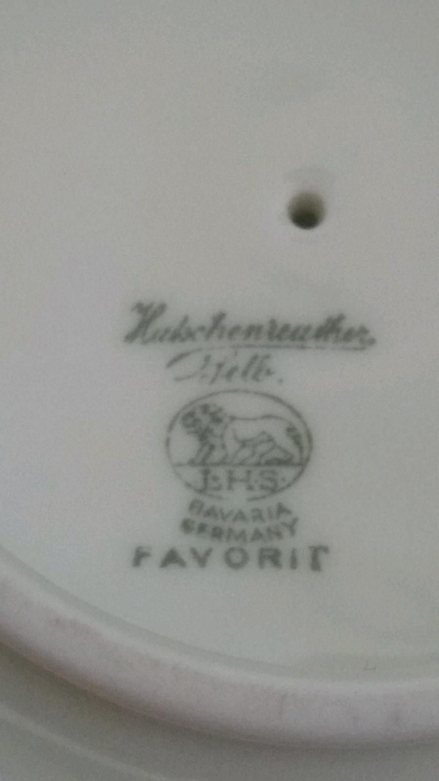  Hutschenreuther Favorit 9244 Selb Teekanne Kanne Kaffeekanne Antik Geschirr 