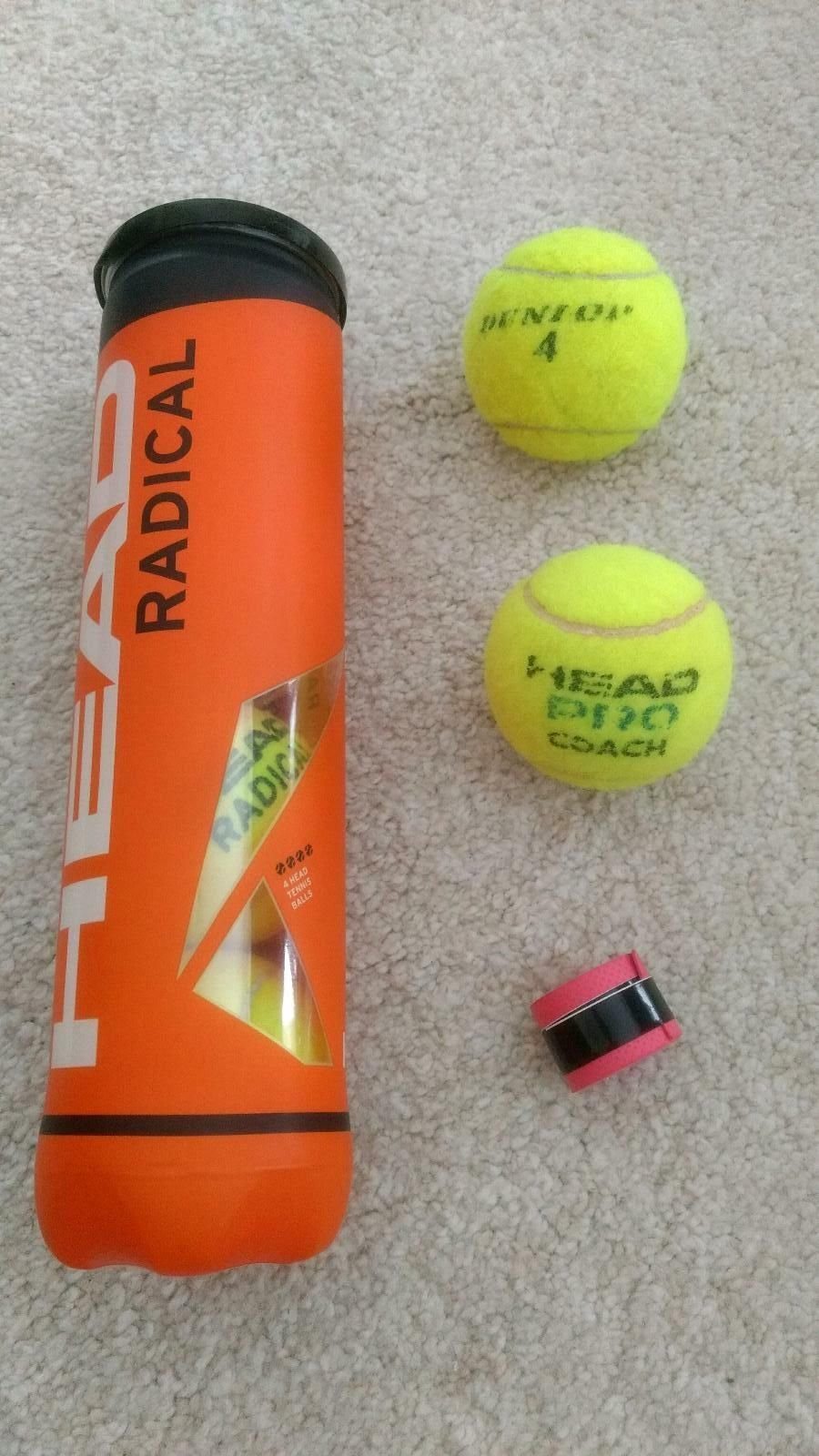  Tennisschläger Racket Bälle Magan Perfo Head Radical Griffband