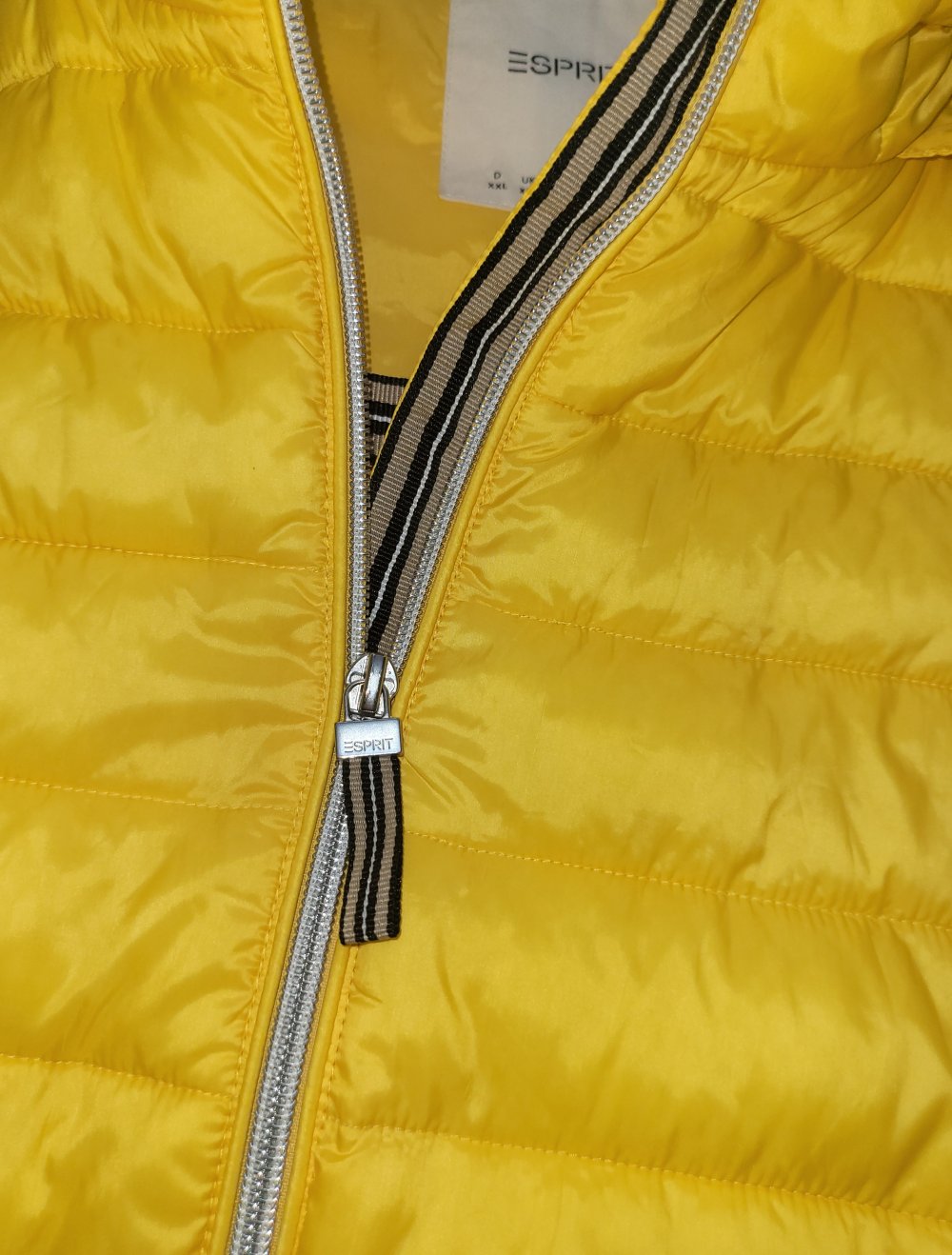 XXL 42/44 #Esprit  #Damen #Kapuze #jacke #gelb grau