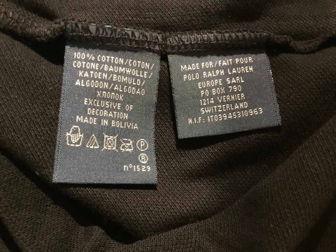 Neu! The Skinny Polo von Ralph Lauren in schwarz