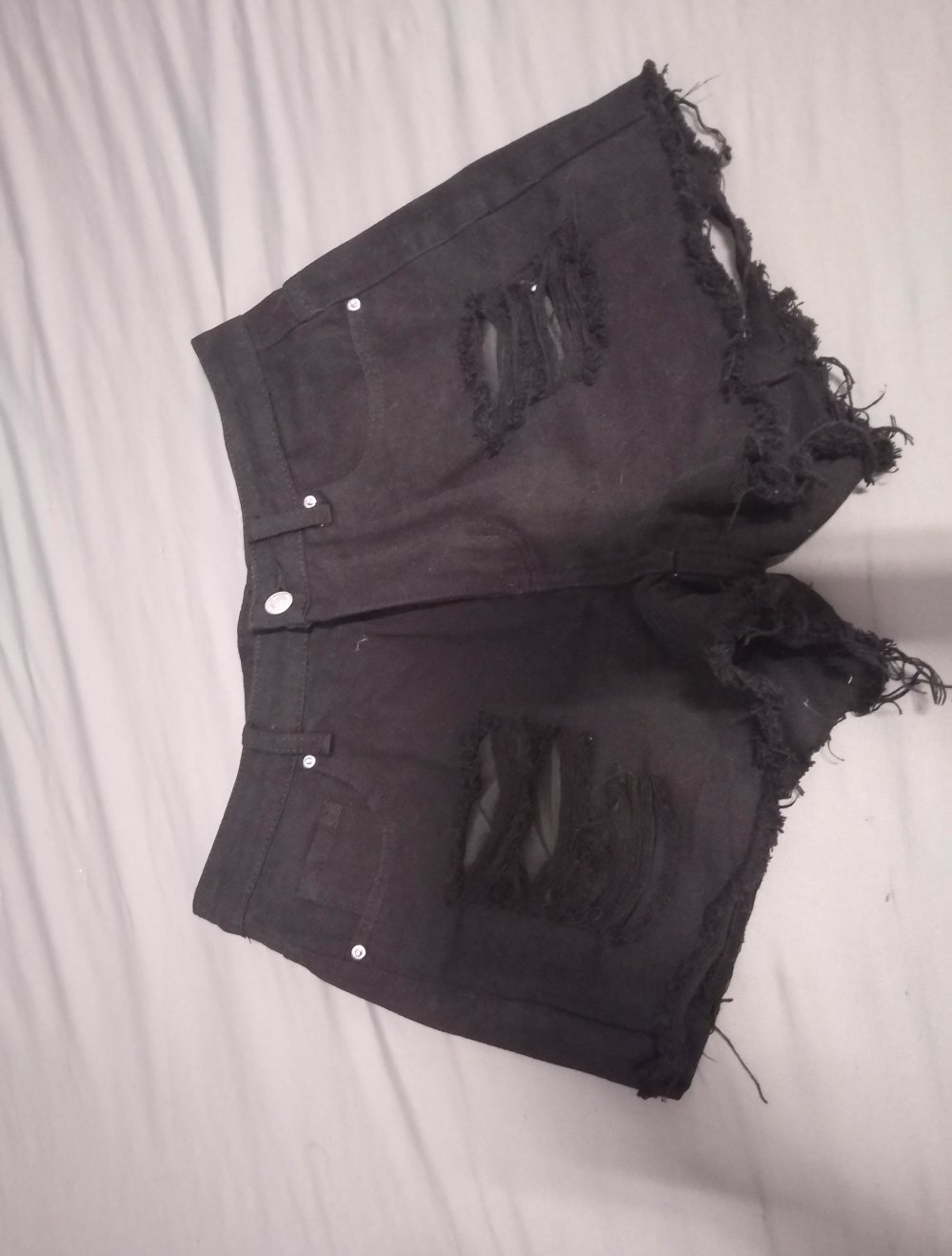 schwarze jeansshorts