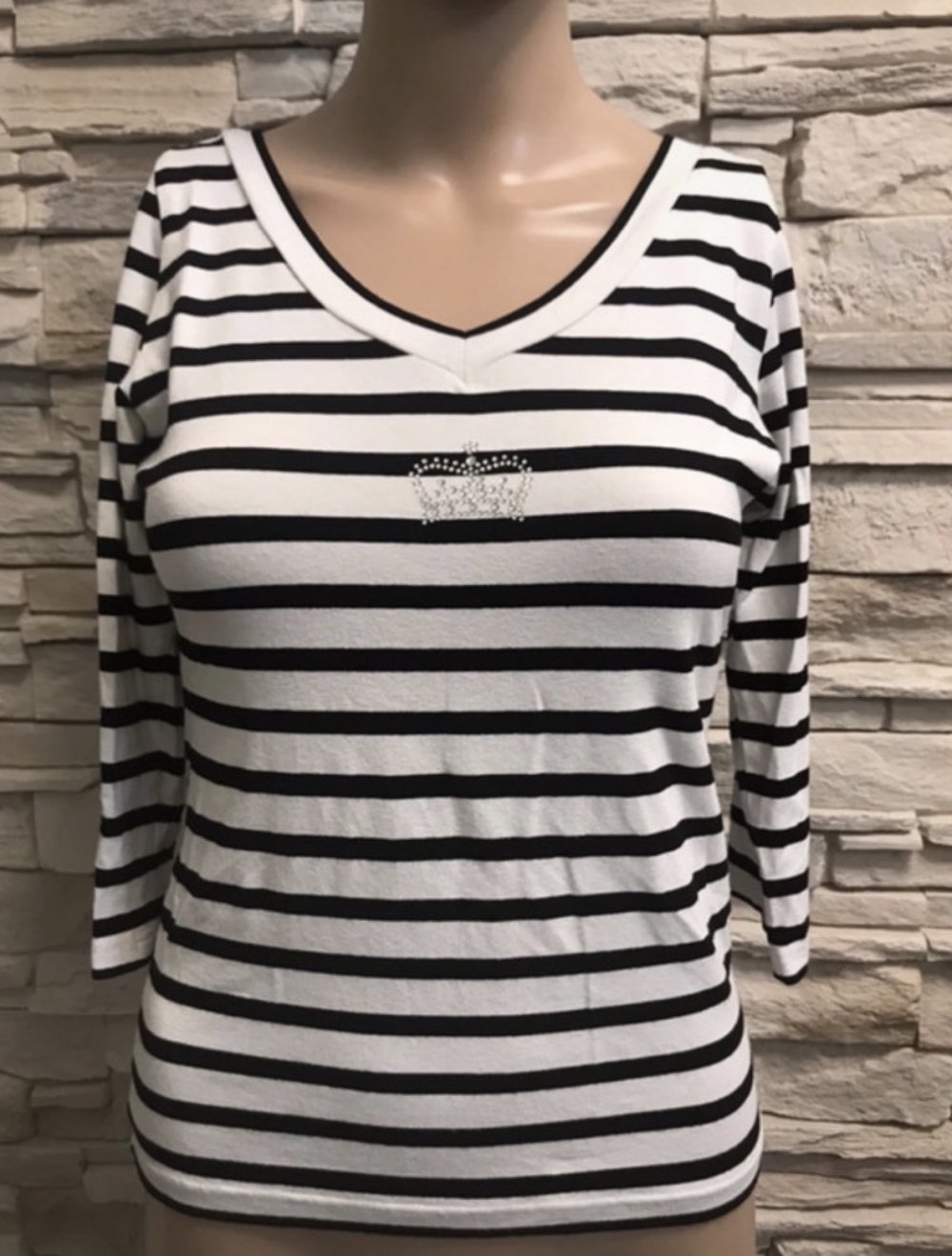 Streich Bluse 3/4 von YBS Gr 34