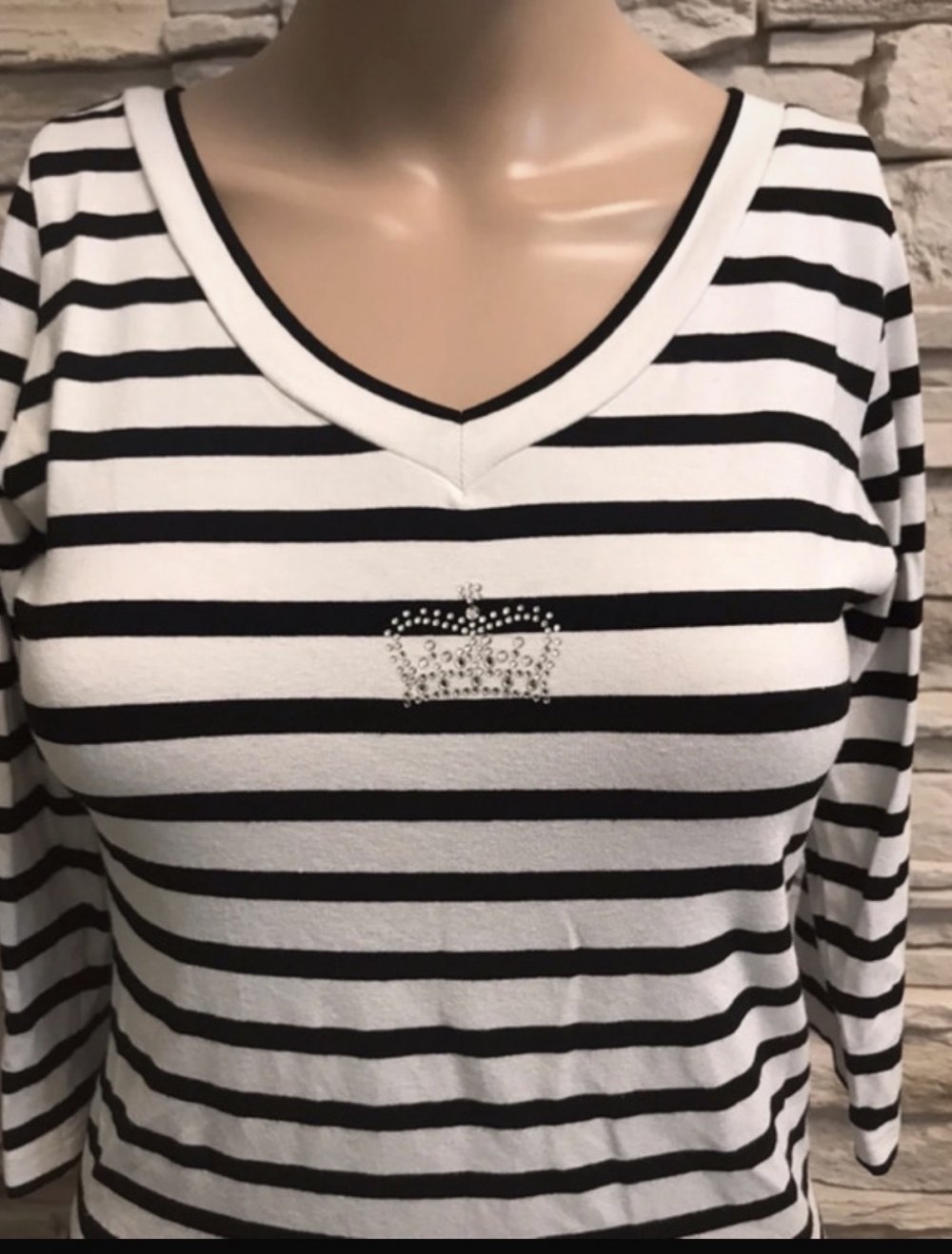 Streich Bluse 3/4 von YBS Gr 34