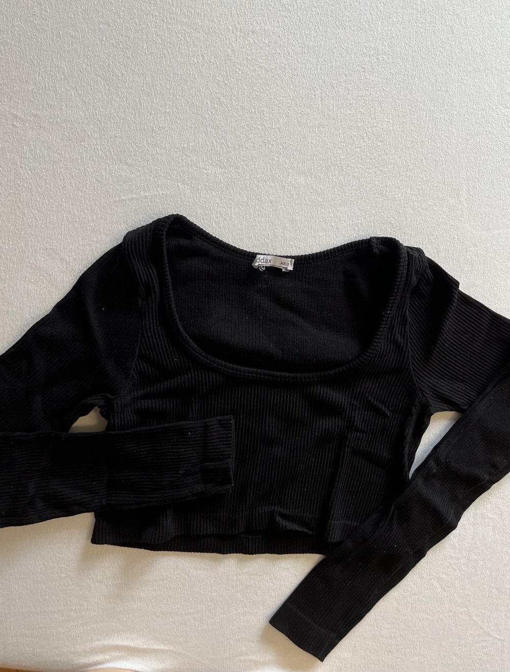 Kurzes Longsleeve schwarz