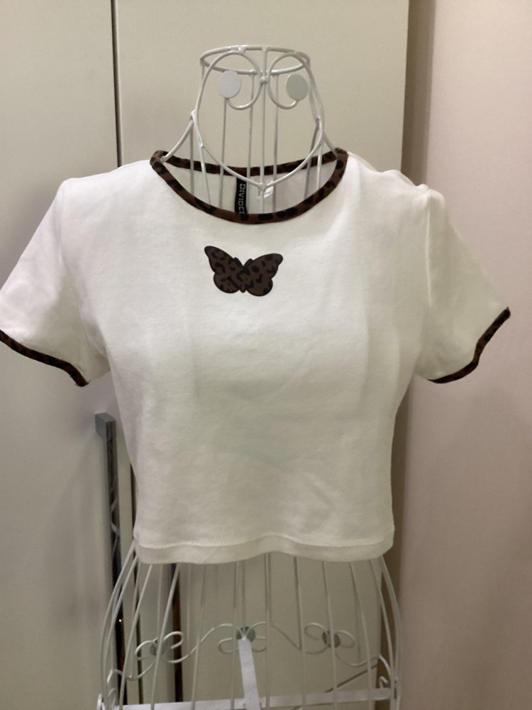 H&M T-Shirt bauchfrei Neu Gr. S M 34 / 36 158