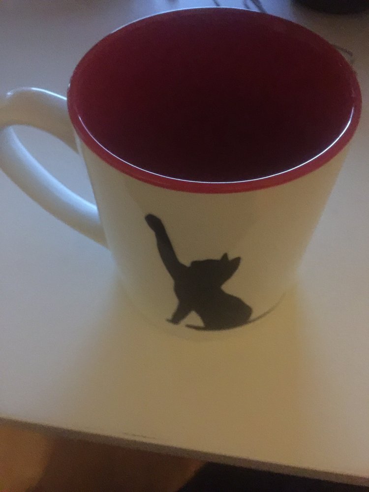 Tasse mit Katzenmotiv 