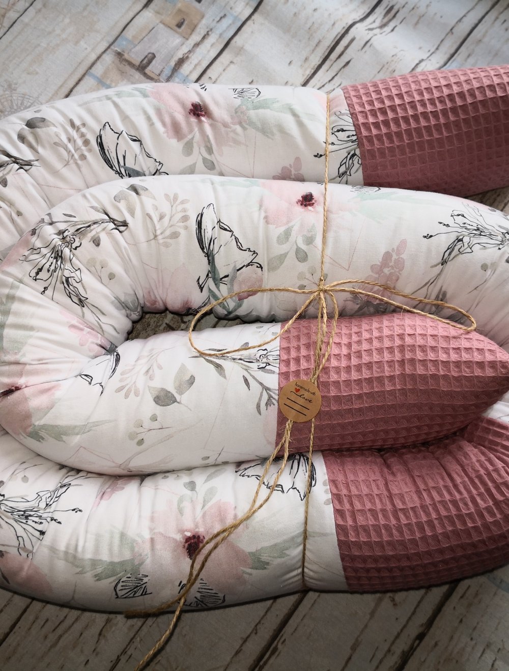 Bettschlange Nestchen Wickeltischumrandung Zugluftstopper