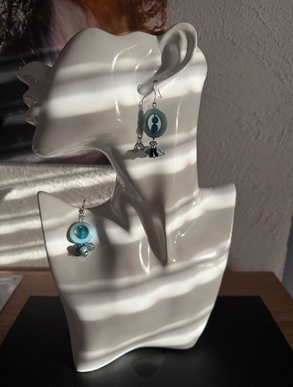 Modeschmuck Ohrringe Chandelier türkis