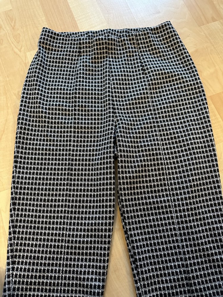 Hailys Leggings kariert schwarz weiß S 36