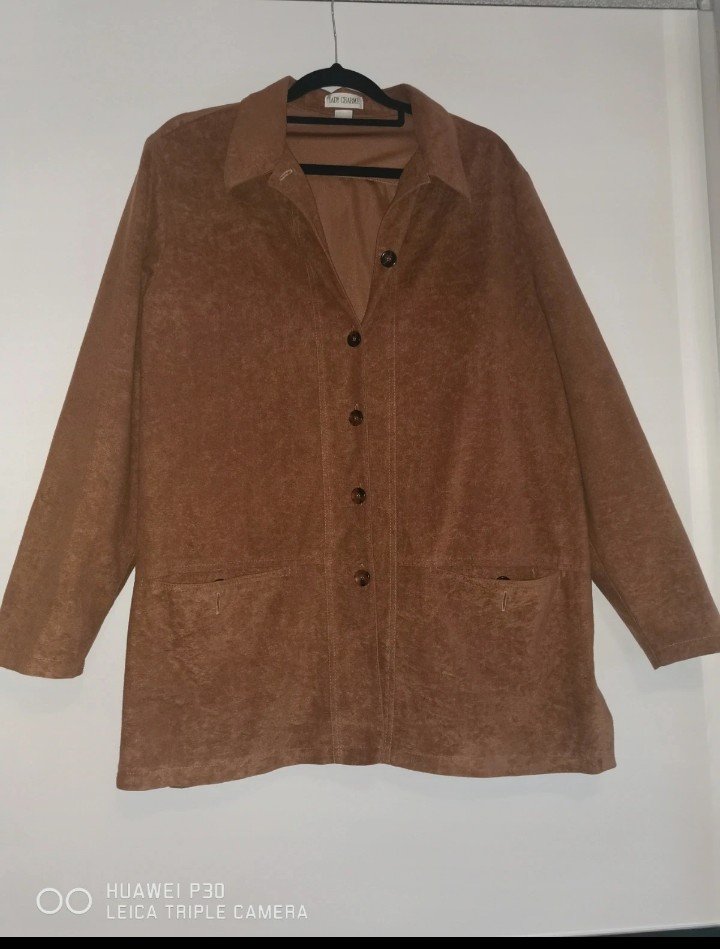 Lady Charme Vintage Hemd Brown Gr. 42