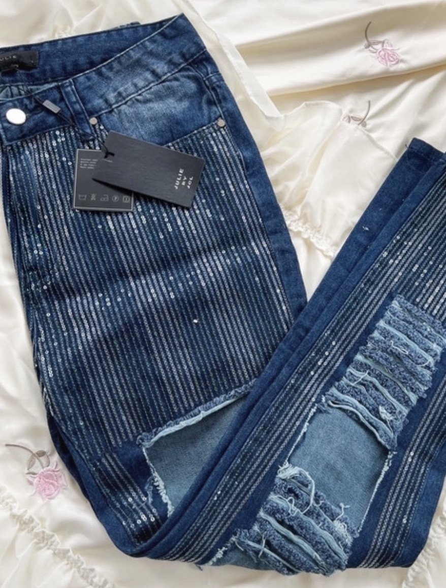 Skinny Jeans Gr M mit Cut Outs