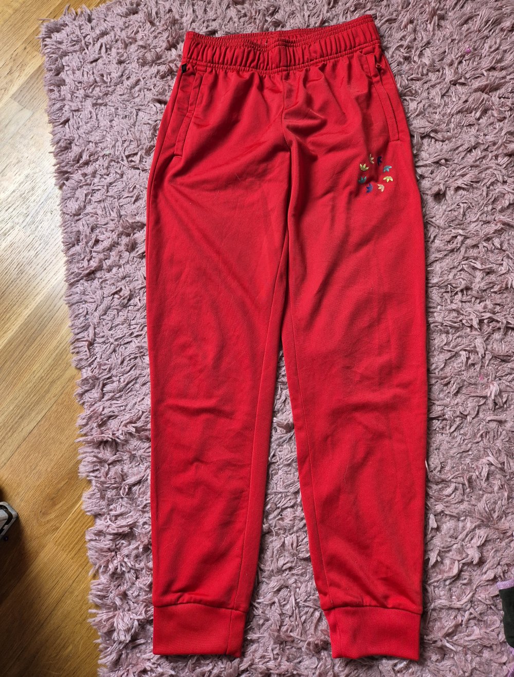rote Adidas sport hose gr.158