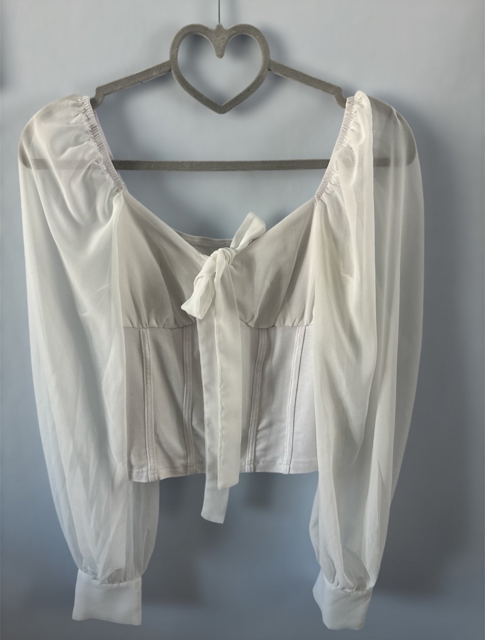 Weiße Shein Bluse, Größe S