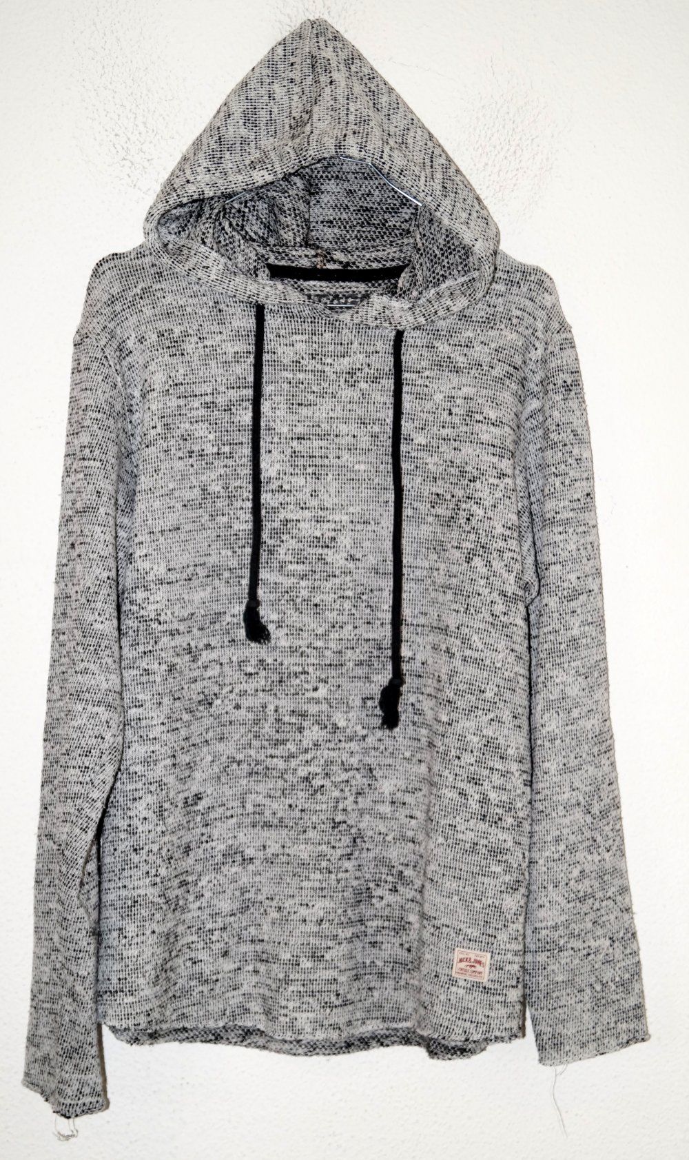 hellgrauer melierter Kapuzenpullover Gr.M Jack & Jones