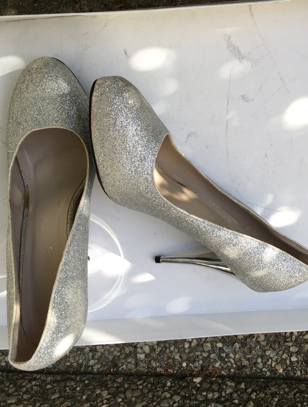 Abend- Pumps Silber Gr41