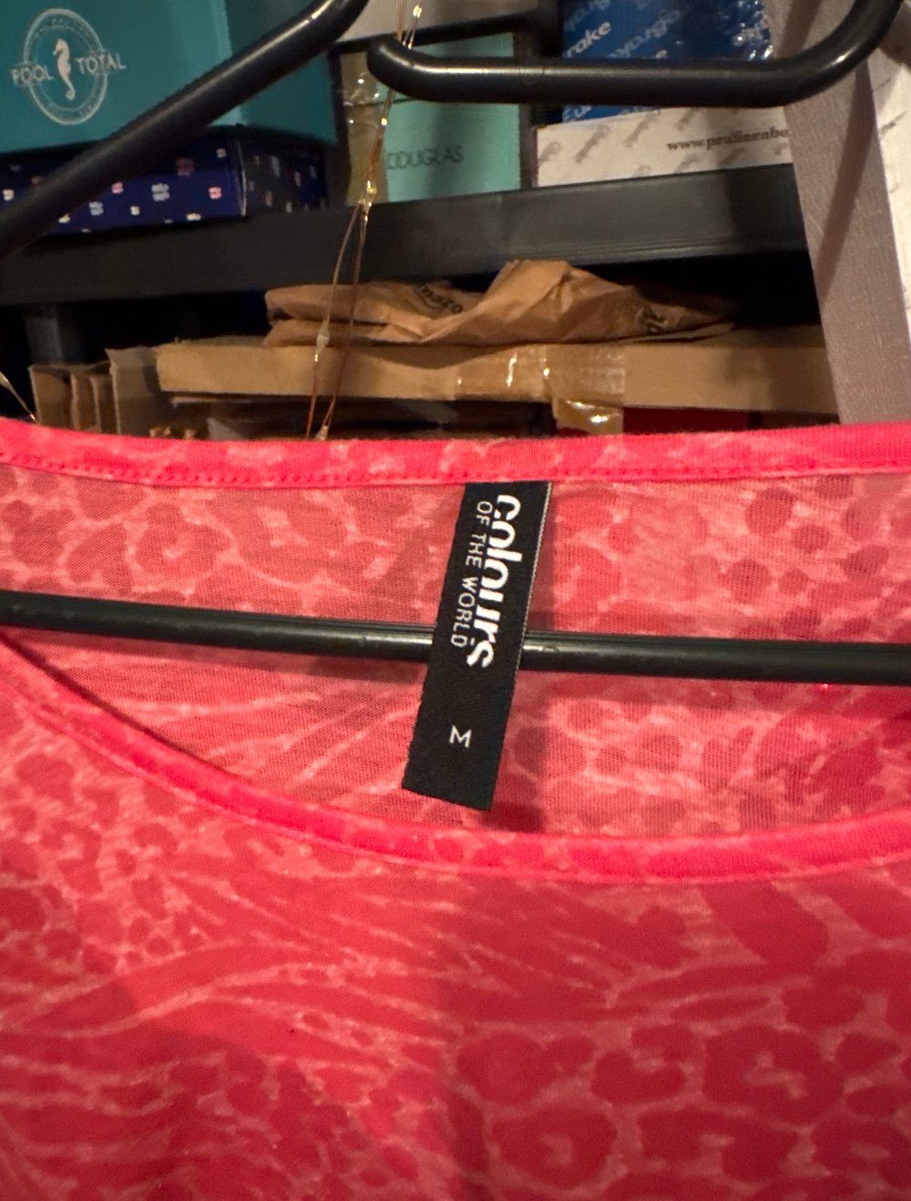 Schönes Pinkes tshirt mit Leo Print M