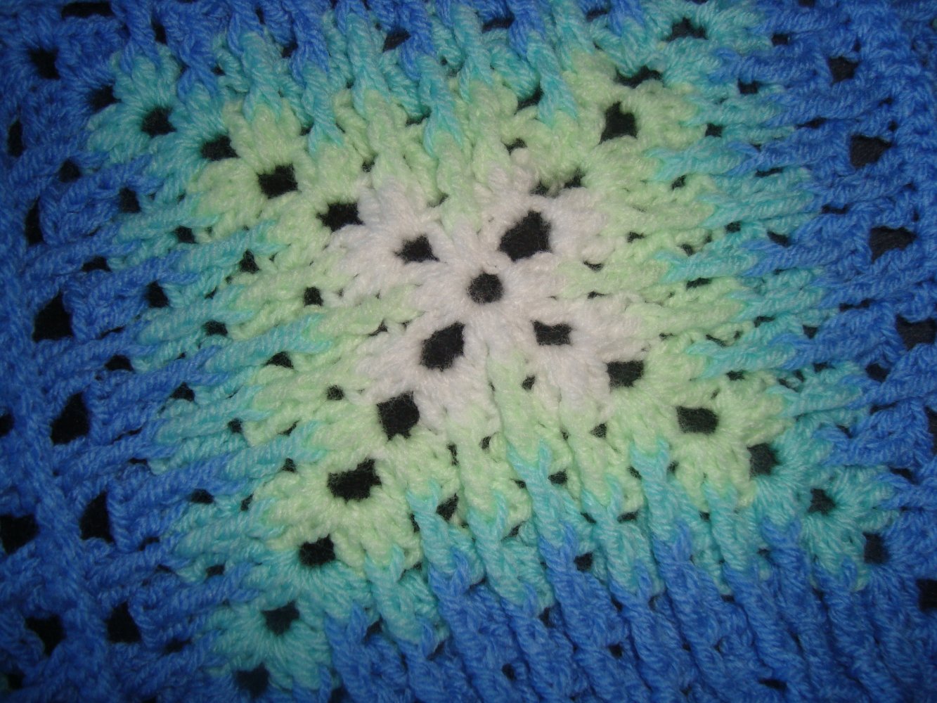 Häkeldecke 3 D Muster