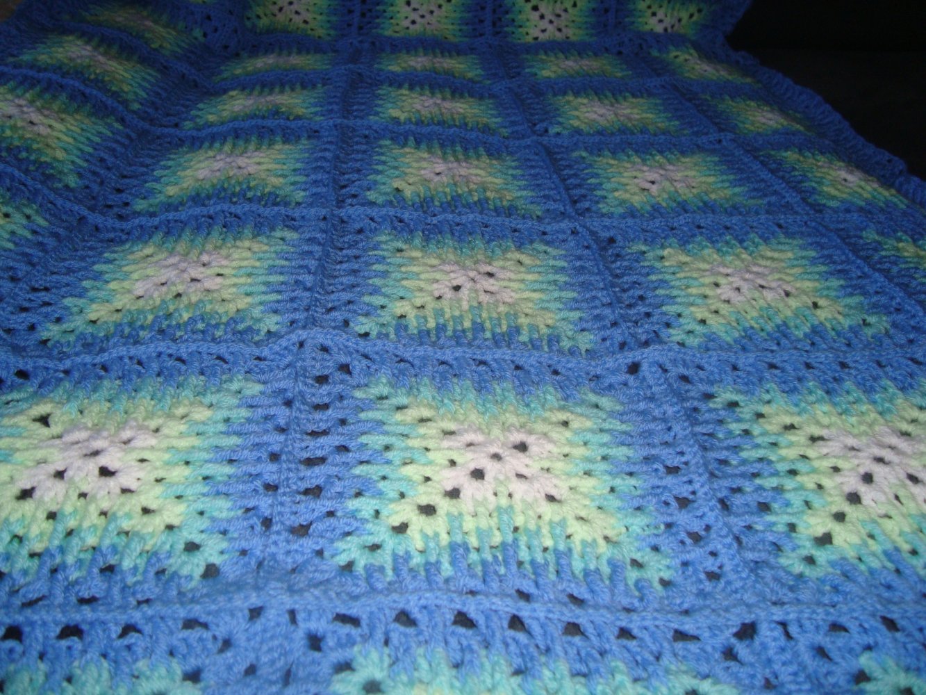 Häkeldecke 3 D Muster