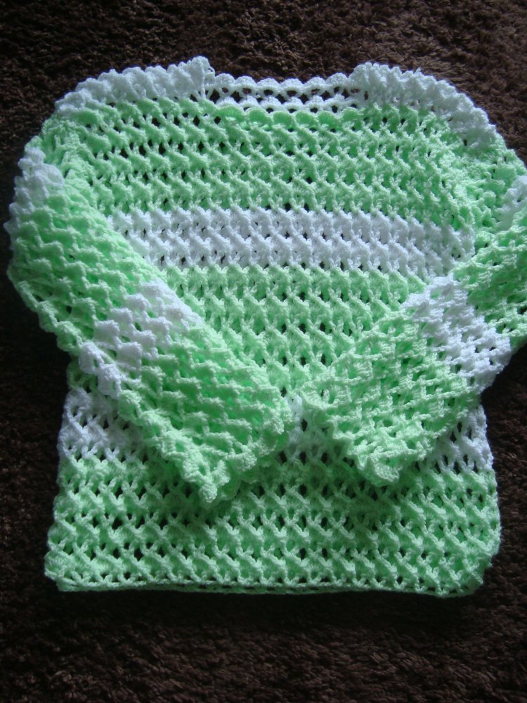 Echte Handarbeit-Häkelpullover Gr.44/46