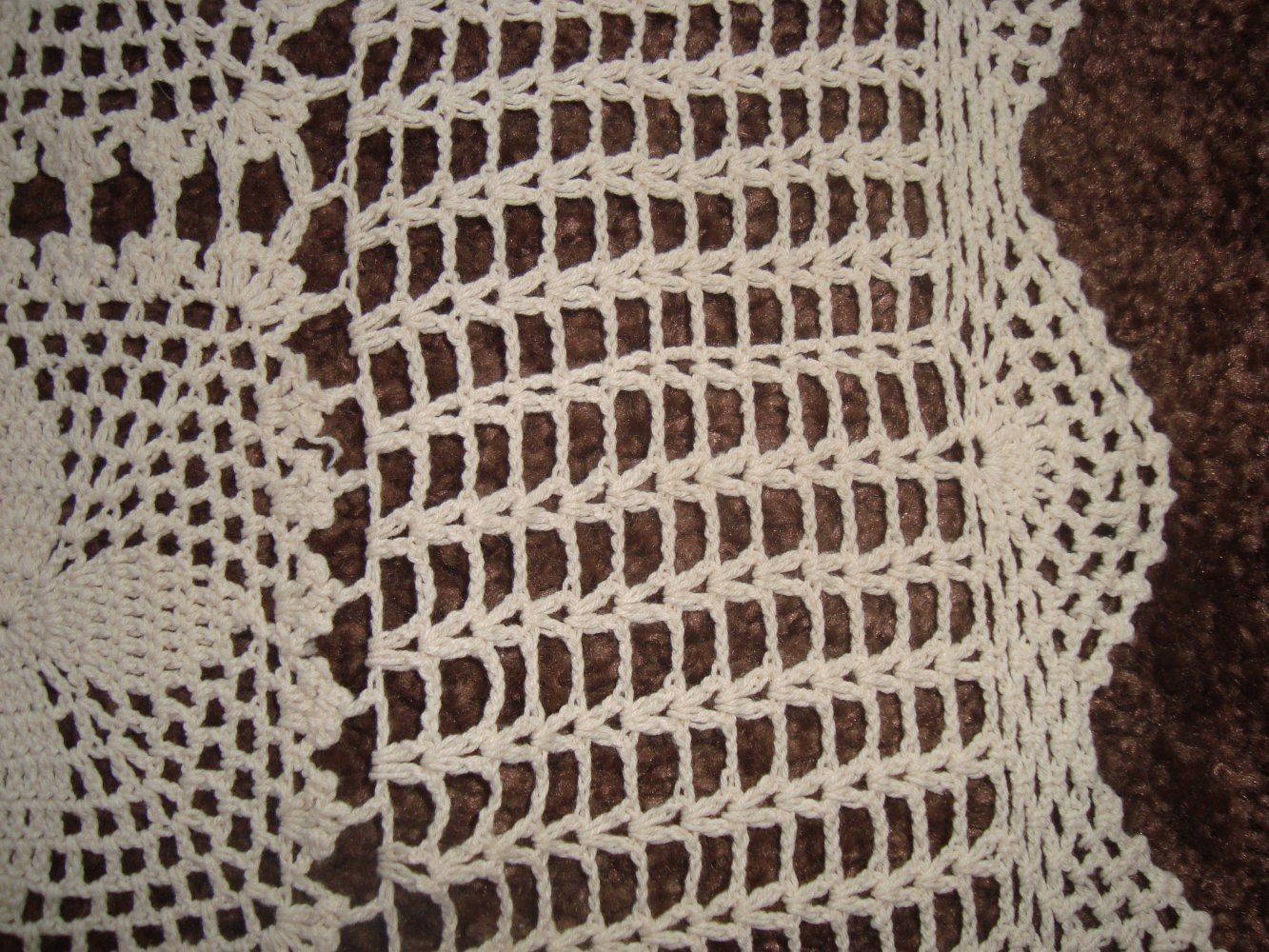 Tischdecke gehäkelt-Echte Handarbeit ein Unikat