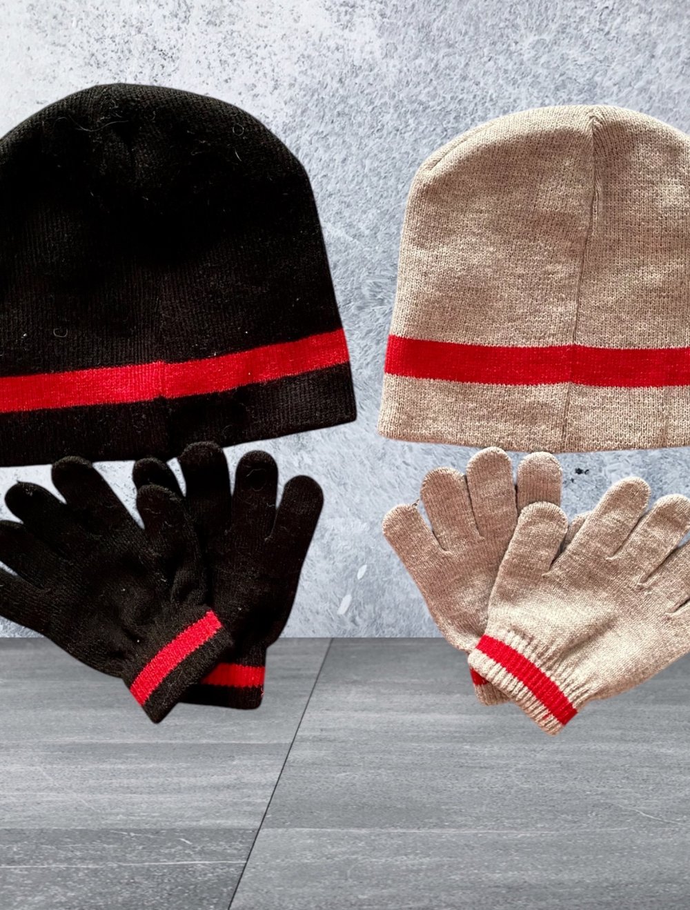 LEE COOPER Kinder Jungen 2 tlg.Set Mütze + Handschuhe Gr.54