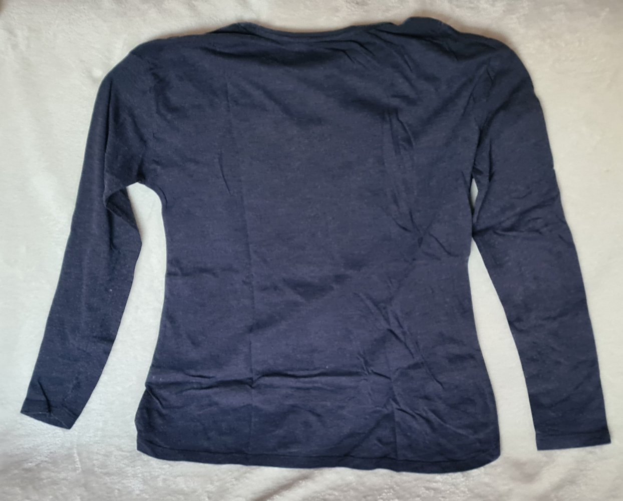 Graues Longsleeve-Shirt von here + there mit Aufdruck