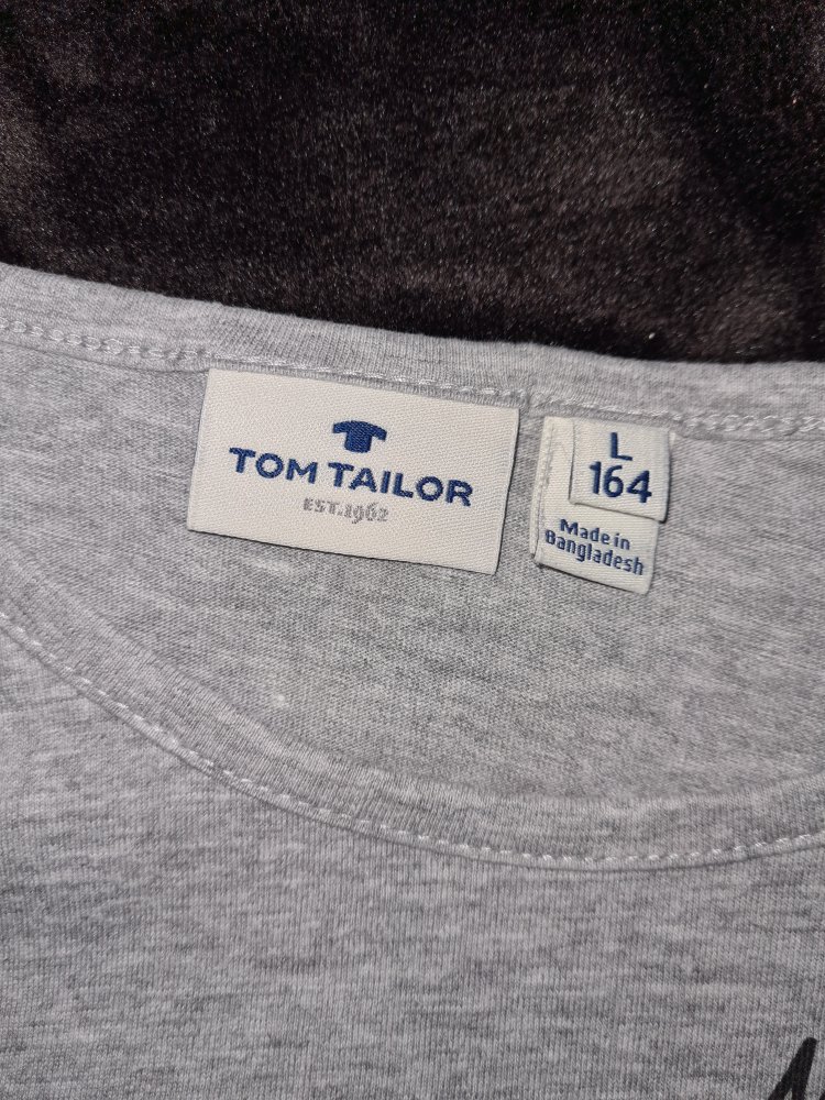 Graues T-Shirt von Tom Tailor mit Aufdruck