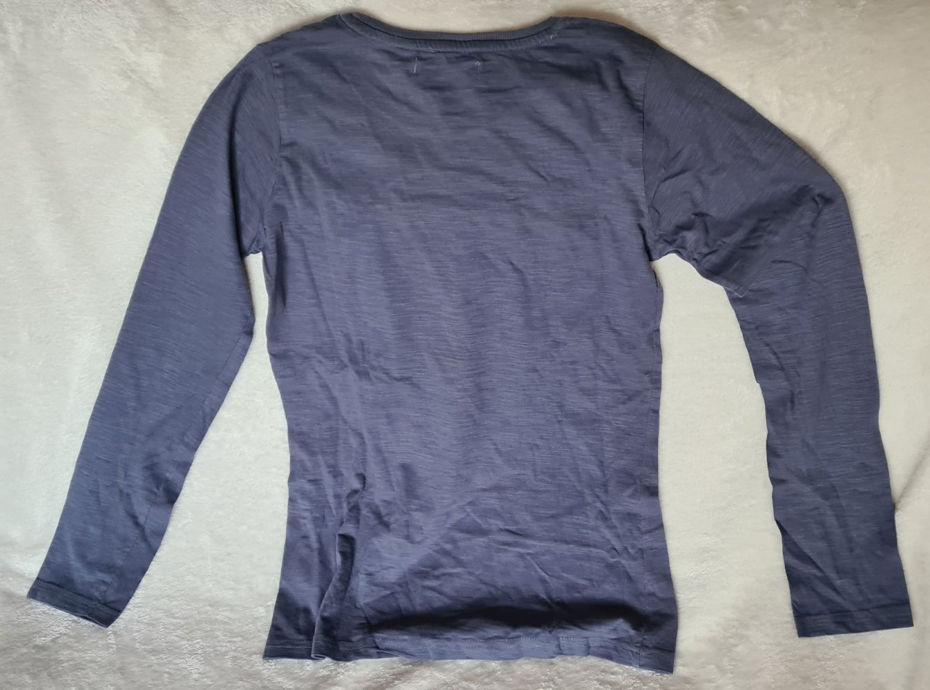 Graublaues Longsleeve-Shirt von Emoi by Emonite mit Aufdruck