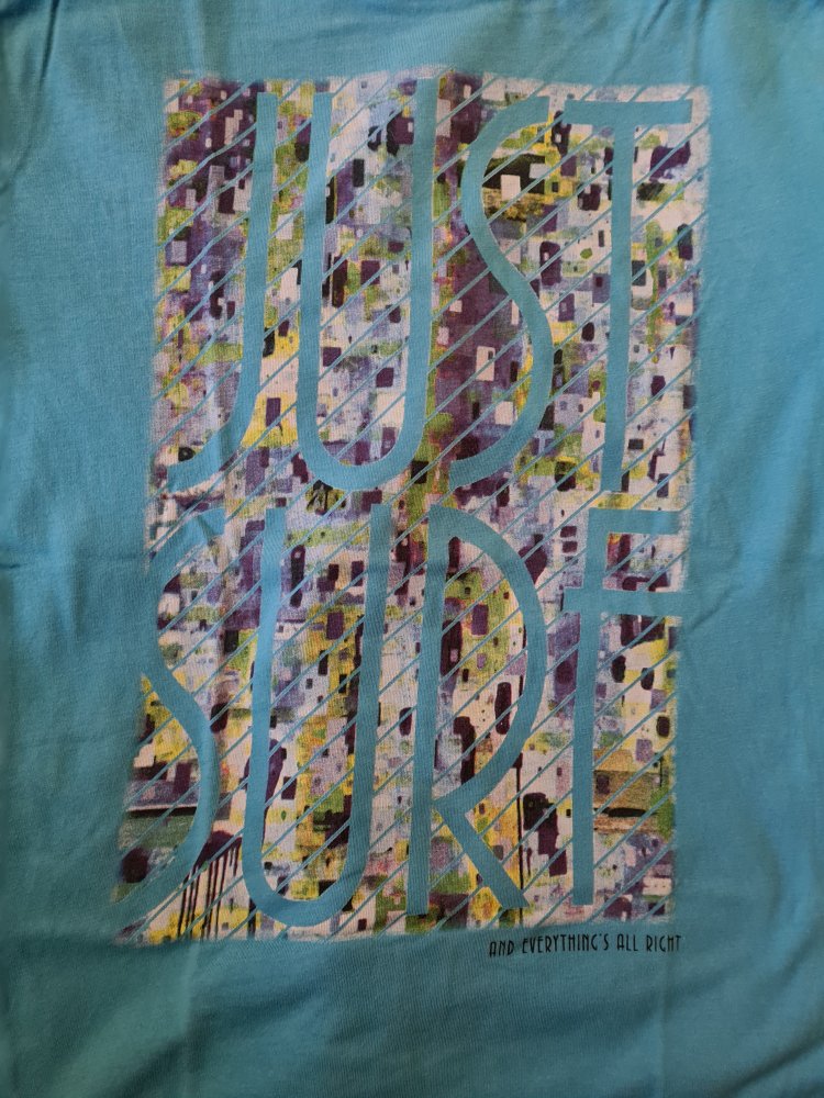 Hellblaues T-Shirt von S.Oliver mit Aufdruck