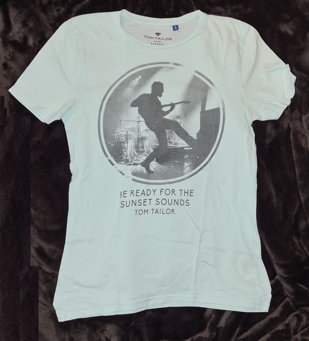 Hellgrünes T-Shirt von Tom Tailor mit Aufdruck