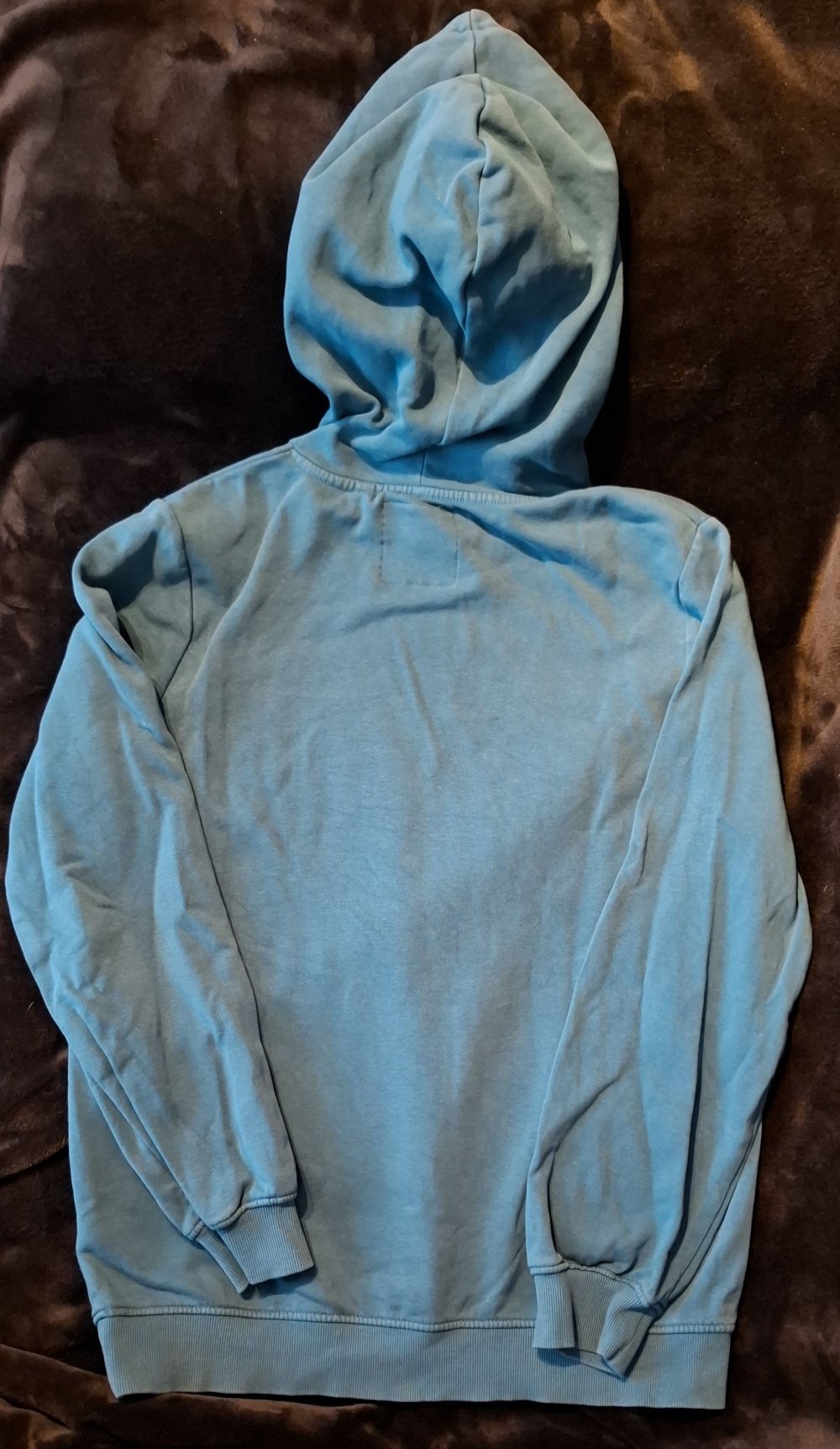 Petrolfarbener Hoodie von Skate Nation mit Aufdruck